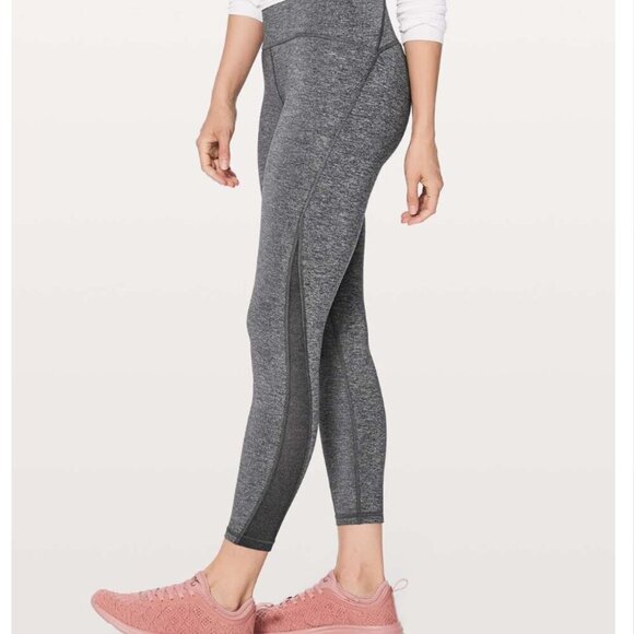 Lululemon Train Times 7/8 Pant in Heathered Black - Picture 2 of 8